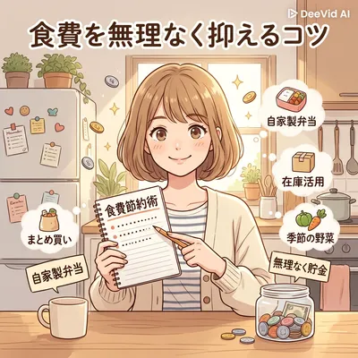 食費を無理なく抑えるコツってある？