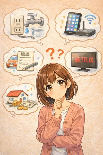 固定費で見直しやすい項目5つってなに？