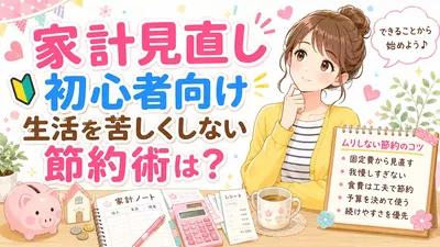 家計見直し初心者向け生活を苦しくしない節約術は？