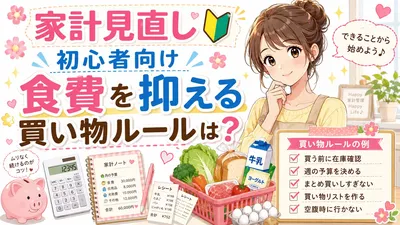 家計見直し初心者向け食費を抑える買い物ルールは？