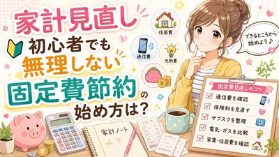 家計見直し初心者でも無理しない固定費節約の始め方は？