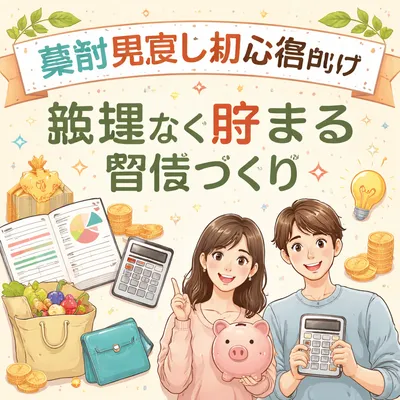 家計見直し初心者向け無理なく貯まる習慣づくり？