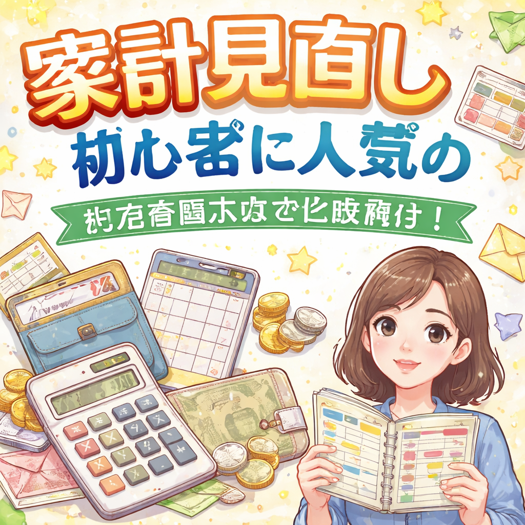 家計見直し初心者に人気の家計管理方法を比較紹介？