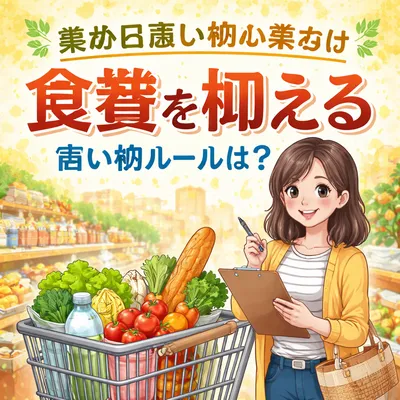 家計見直し初心者向け食費を抑える買い物ルールは？