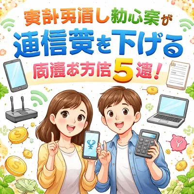 家計見直し初心者が通信費を下げる簡単な方法5選？