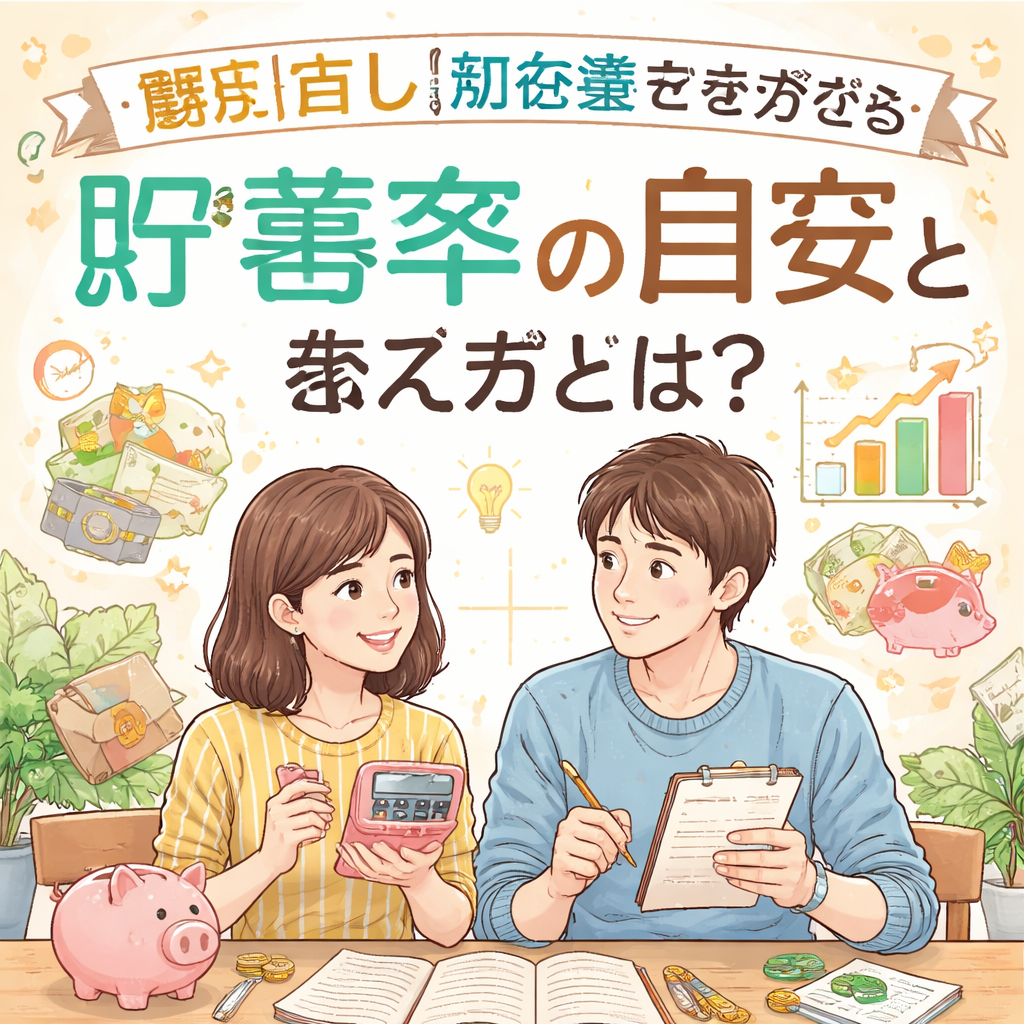 家計見直し初心者でも分かる貯蓄率の目安と考え方とは?