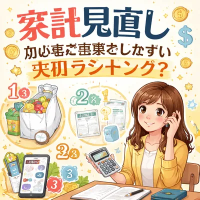 家計見直し初心者が見落としやすい支出ランキング？