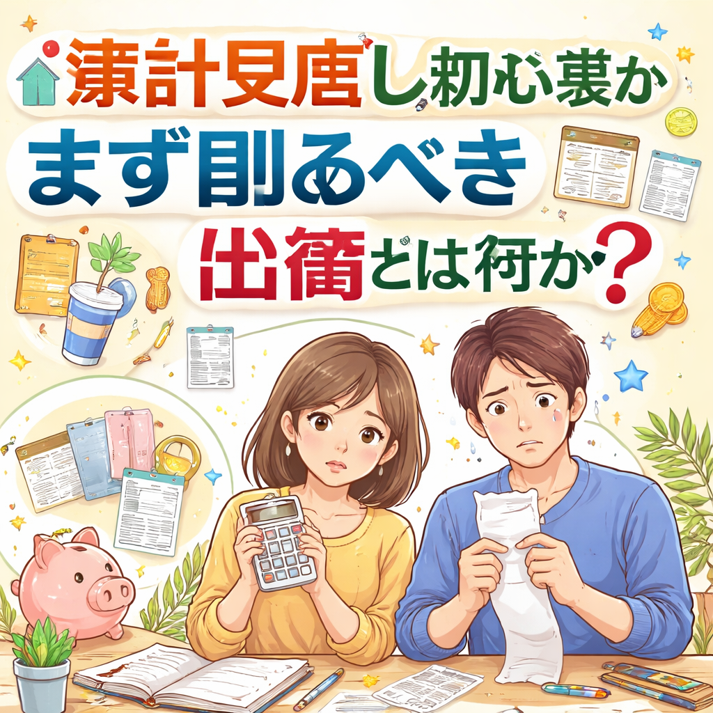 家計見直し初心者がまず削るべき出費とは何か？