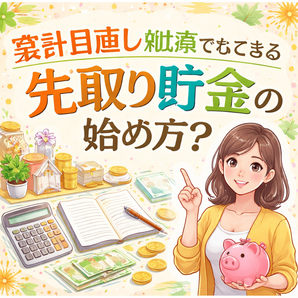 家計見直し初心者でもできる先取り貯金の始め方?