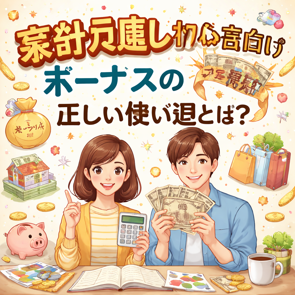 家計見直し初心者向けボーナスの正しい使い道とは?