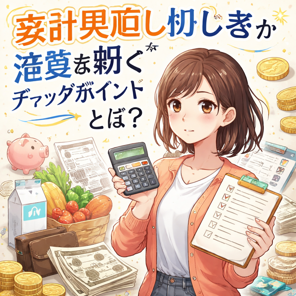 家計見直し初心者が浪費を防ぐチェックポイントとは?