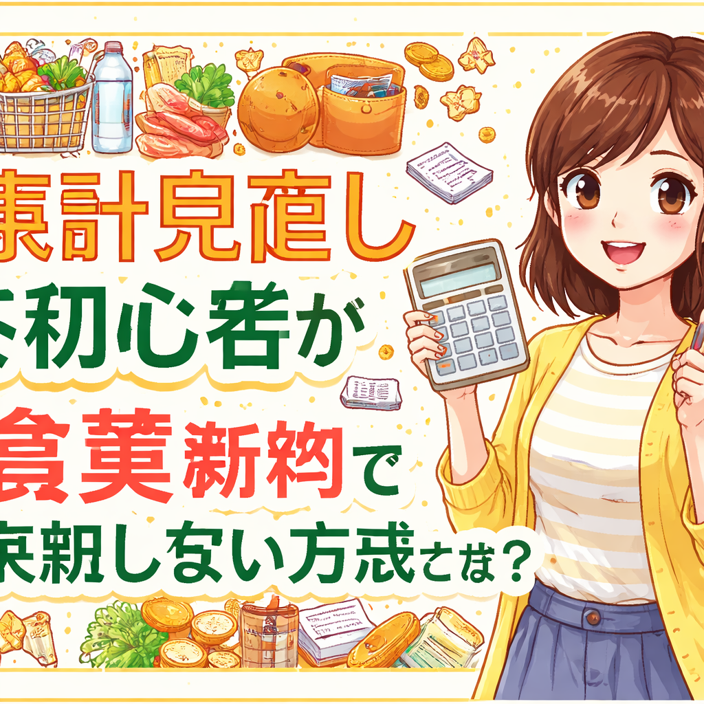家計見直し初心者が食費節約で失敗しない方法とは?