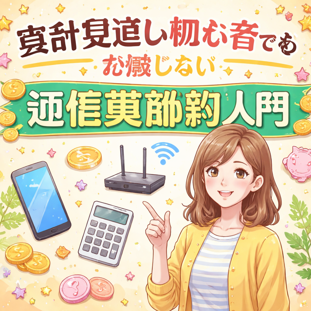 家計見直し初心者でも失敗しない通信費節約入門？